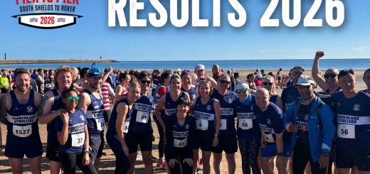 Pier to Pier Results 2026 with a group of Strollers at the start line.